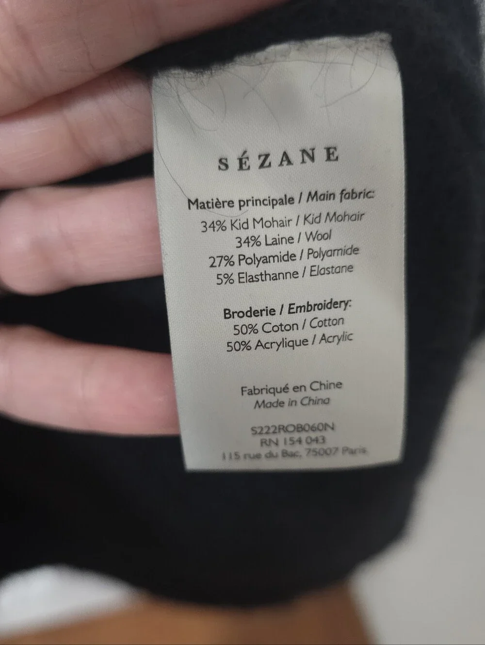 Sezane Uriel Mohair/wool Sweater Mini Dress Size S - Picture 5 of 6